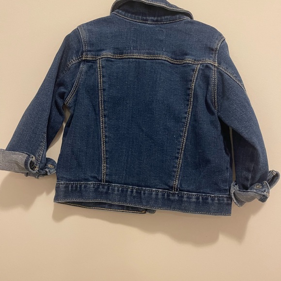 EUC- Dark washed Jean jacket size 2T (UNISEX) - Picture 4 of 4